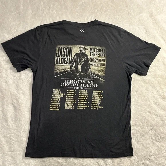Jason Aldean Highway Desperado Tour‎ Womans L  T Shirt - Picture 6 of 7